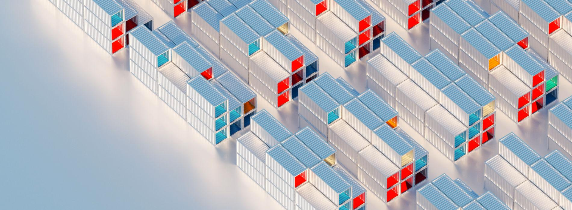 Operación logística Azul Profundo Trading
